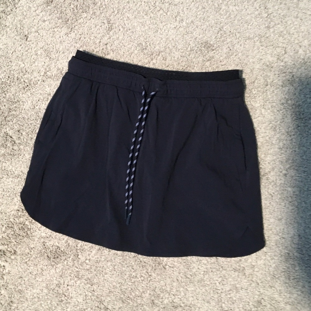 Athleta Navy Drawstring Skort